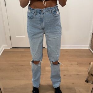 Abercrombie & Fitch Ultra High Rise Blue Jeans curve love